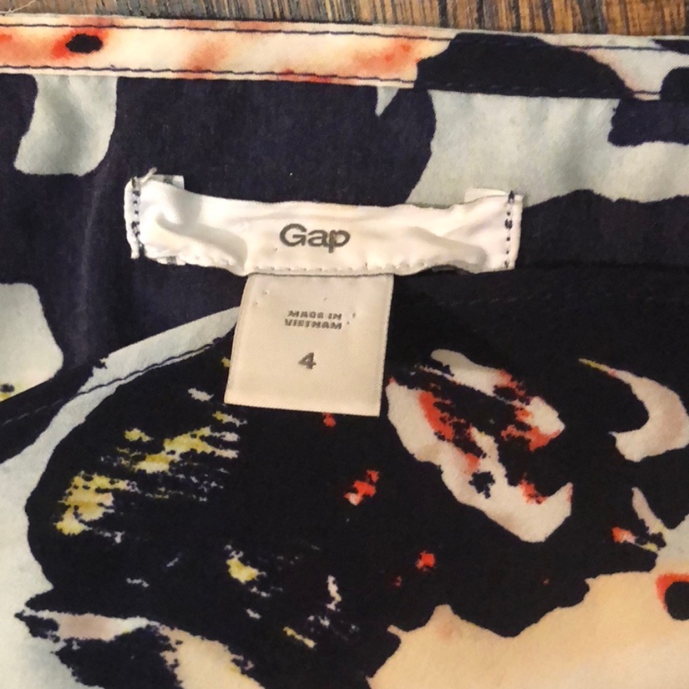 GAP Navy Floral Print Dress - Picture 6 of 6